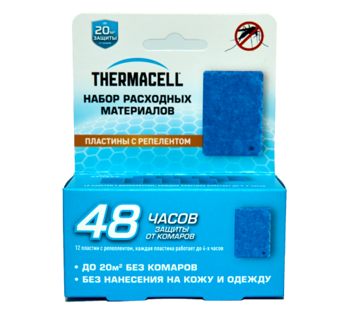 Набор запасной THERMACELL Backpacker Refills (12 пластин)