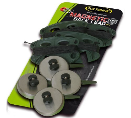 Набор из 4-х задних грузил на магнитах Fun Fishing Magnetic Back Lead Inox 90g
