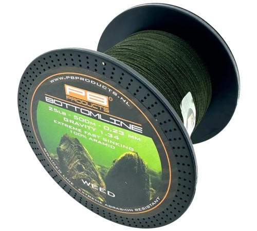 Леска плетеная PB PRODUCTS BOTTOM LINE 0.23mm - Weed