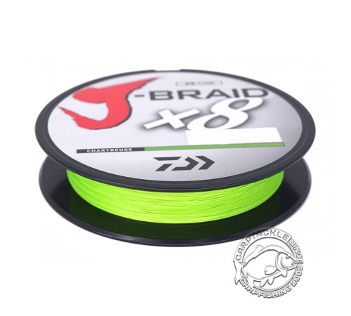 Шнур плетеный DAIWA J-Braid X8E-W/SC chartreuse + ножницы