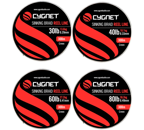 Леска плетеная Cygnet Sinking Braided Reel Line