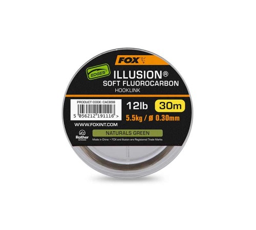 Мягкий флюрокарбоновый поводковый материал Fox Illusion Soft Fluorocarbon