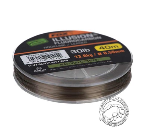  Флюорокарбоновый поводковый материал Fox Illusion Fluorocarbon Hooklink/Leader