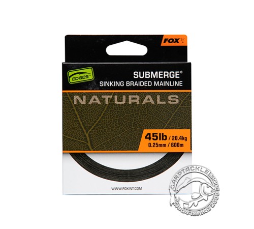 Тонущая плетеная леска Fox EDGES Naturals Submerge Braid