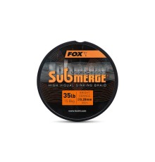 Леска плетеная Fox Submerge Orange Sinking Braid