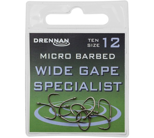 Крючки с ушком DRENNAN Wide Gape Specialist MB