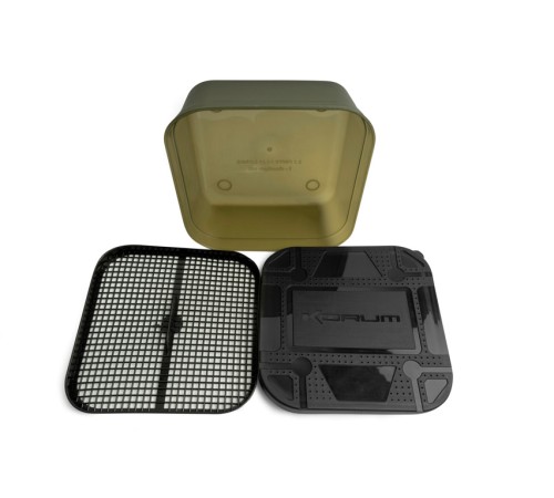 Контейнер с ситом Korum Maggot Tub And Riddle 2Pt/1.2л
