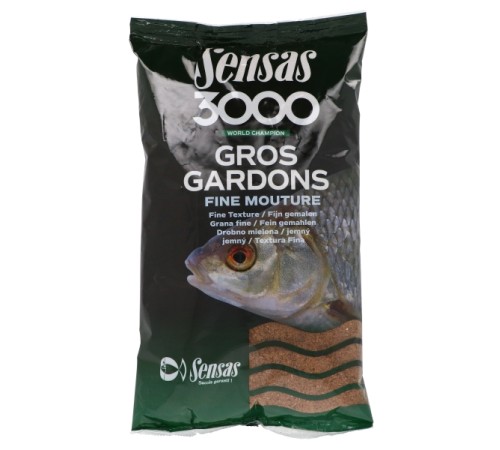 Прикормка Sensas 3000 Gros Gardons Fine Mouture