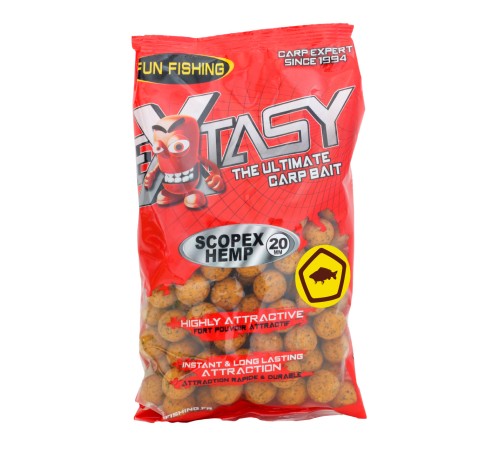 Тонущие бойлы Fun Fishing Extasy Bouillettes Scopex & Hemp