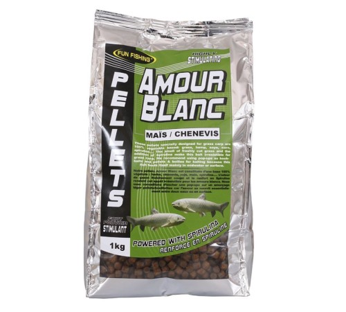 Пеллетс Fun Fishing Amour Blanc Pellets Corn/Hempseed