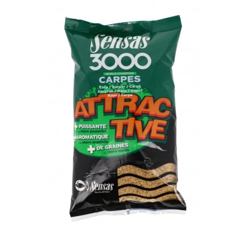 Прикормка Sensas 3000 ATTRACTIVE Carp