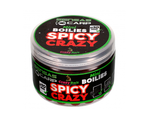 Бойлы тонущие Sensas Crazy Bait Mini Boilies Spicy Crazy 10mm