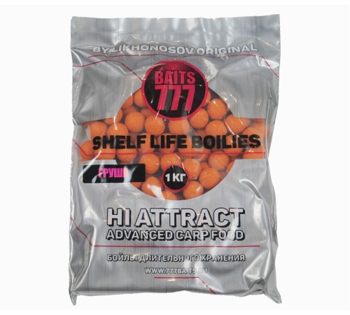 Бойлы тонущие 777 Baits (Лихоносовы) Аcid pear 20мм 1 кг