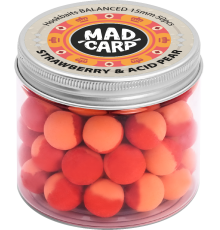 Бойлы насадочные Mad Carp Baits Balanced Strawberry & Acid Pear