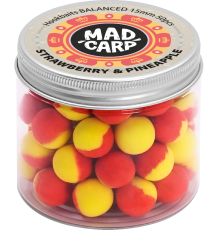 Бойлы насадочные Mad Carp Baits Balanced Strawberry & Pineapple