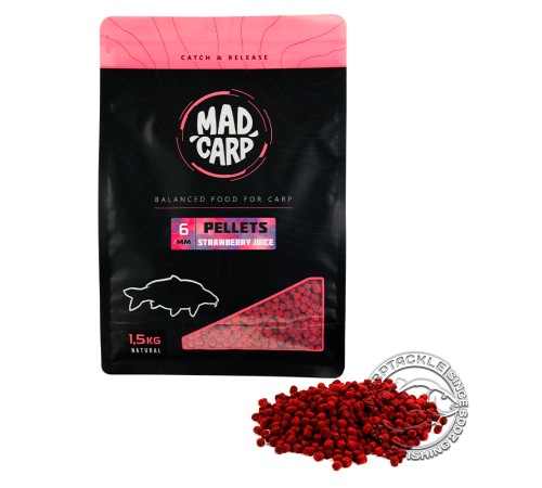Пеллетс Mad Carp Baits Strawberry Julce