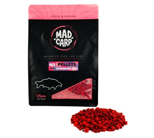 Пеллетс Mad Carp Baits Strawberry Julce