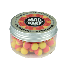 Плавающие бойлы Mad Carp Baits Fluoro POP-UP Strawberry & Pineapple 12mm