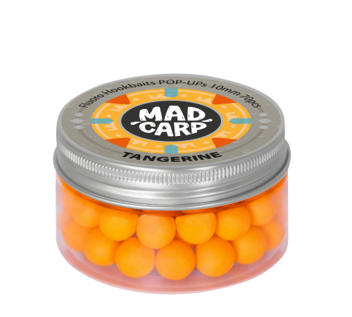 Плавающие бойлы Mad Carp Baits Fluoro POP-UP Tangerin