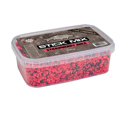 ПВА стик-микс Mad Carp Baits Strawberry Julce 500гр