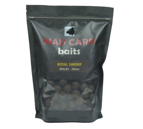 Бойлы тонущие Mad Carp Baits Royal Shrimp 1kg