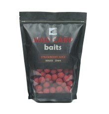 Бойлы тонущие Mad Carp Baits Strawberry Juice 20mm 1kg