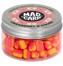 Вафтерсы Mad Carp Baits Wafters Cranberry & Squid 12х9mm