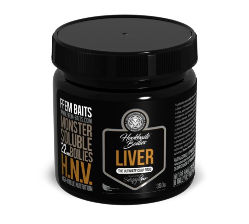 Растворимые бойлы FFEM Monster Soluble Boilies HNV-Liver 22mm