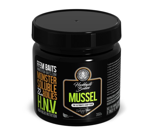 Растворимые бойлы FFEM Monster Soluble Boilies HNV-Mussel 22mm