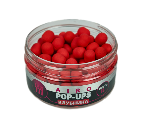 Плавающие бойлы 777 Baits Fluoro Pop-Up Strawberry (Клубника) 12*14mm