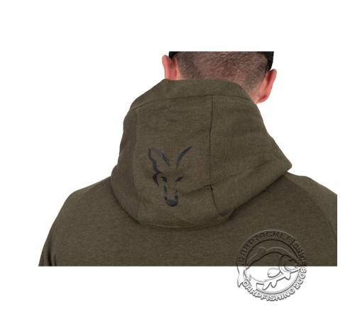 Толстовка зелено-черная с капюшоном FOX Collection LW