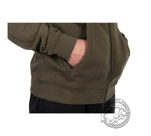 Толстовка зелено-черная с капюшоном FOX Collection LW