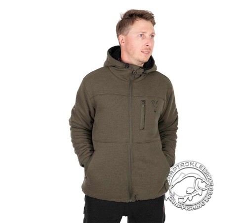 Куртка зелено-черная с шерпа-флисом Fox Collection