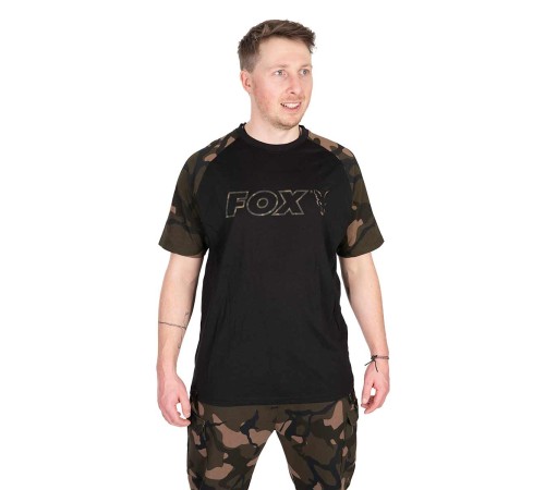 Футболка Fox Black/Camo Outline T-Shirt