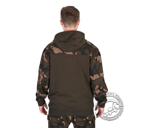 Толстовка с капюшоном и молнией Fox LW Khaki/Camo Split Zip Hoody