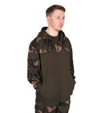 Толстовка с капюшоном и молнией Fox LW Khaki/Camo Split Zip Hoody