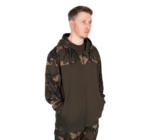 Толстовка с капюшоном и молнией Fox LW Khaki/Camo Split Zip Hoody