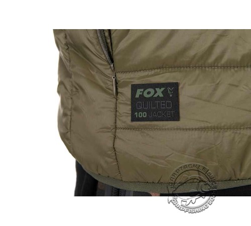 Куртка стеганая оливковая Fox Quilted 100 Jacket - Olive