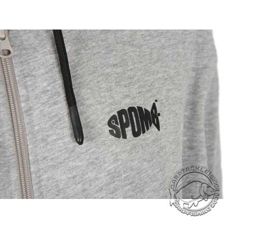 Толстовка с капюшоном Spomb Grey Zipped Hoody