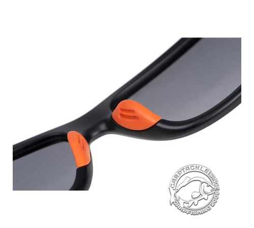 Поляризационные солнцезащитные черно-оранжевые очки Fox Collection Black Orange Shades - Grey Lens