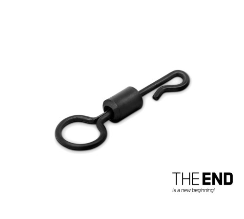 Вертлюг с большим ушком и застежкой Delphin THE END Quick Swap Heli №8