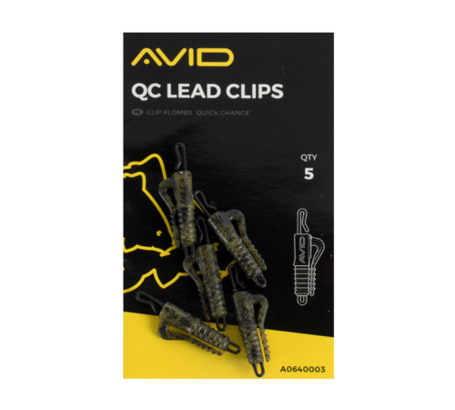 Безопасные клипсы с быстросъемником Avid Carp QC Lead Clips