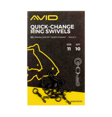 Быстросъемные вертлюги с кольцом №11 Avid Carp Quick Change Ring Swivel