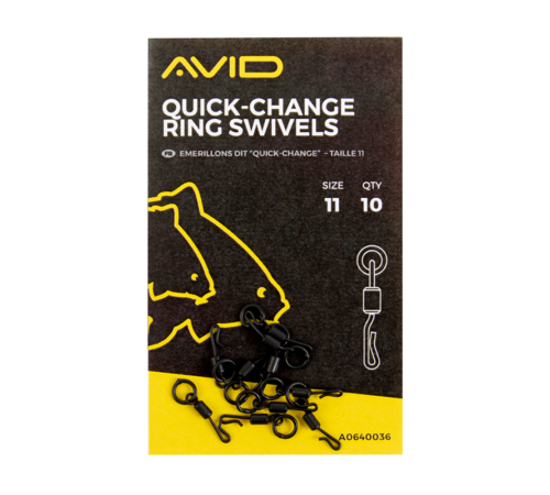 Быстросъемные вертлюги с кольцом №11 Avid Carp Quick Change Ring Swivel