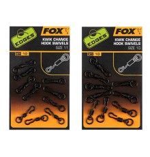 Вертлюг с быстросъемом Fox Edges Kwik change hook swivels