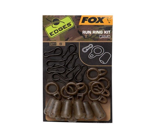 Набор для скользящей оснастки Fox Edges Camo Run Ring Kit x 8