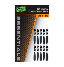 Застежки и вольфрамовые конусы Fox EDGES Essentials Rig Link & Tungsten Sleeve