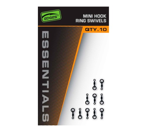 Мини-вертлюги с колечком Fox EDGES Essentials Mini Hook Ring Swivels