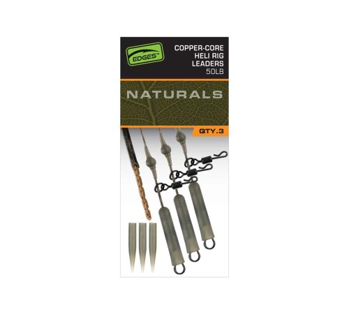 Готовая оснастка Fox EDGES Naturals Copper Core Heli Leaders