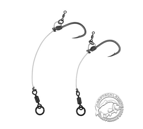 Готовые короткие поводки для чод-риг Fox Short Chod Rig Barbed